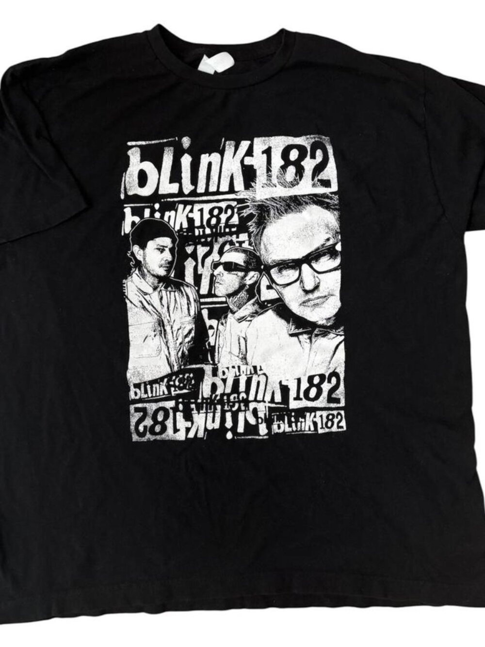 😎Blink-182 Unisex Tultex Black 2023 Tour Concert Graphic Band Tee XL